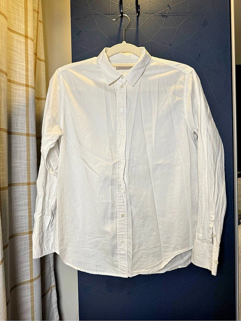 Everlane Colombian Supima Cotton Shirt Button Down Shirt in White Size Small